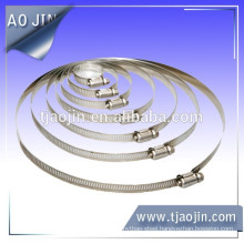 SUS 201 Stainless Steel 8mm/10mm/12.7mm/14.2mm/15.8mm American Type Worm Drive Rubber Air Hose Clamps